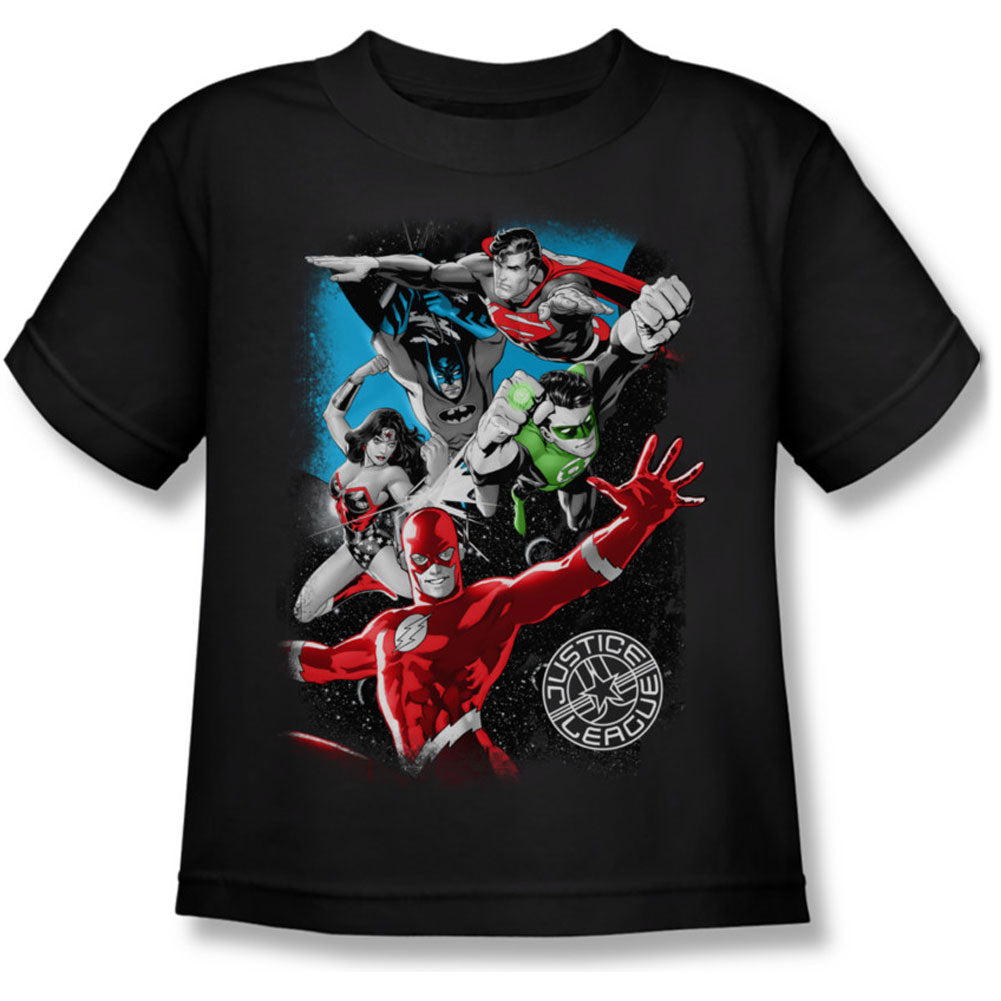 Justice League Of America Galactic Attack Childrens T-shirt