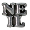 Name Logo Pewter Pin Badge