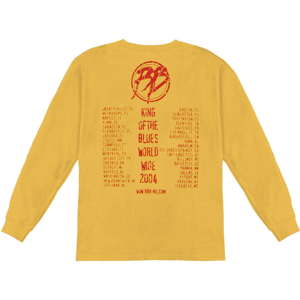 B.B. King 2004 King Of The Blues Long Sleeve Back