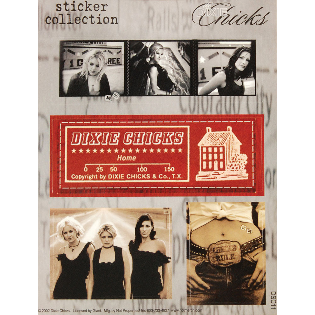 Dixie Chicks Assorted Sticker Set Front
