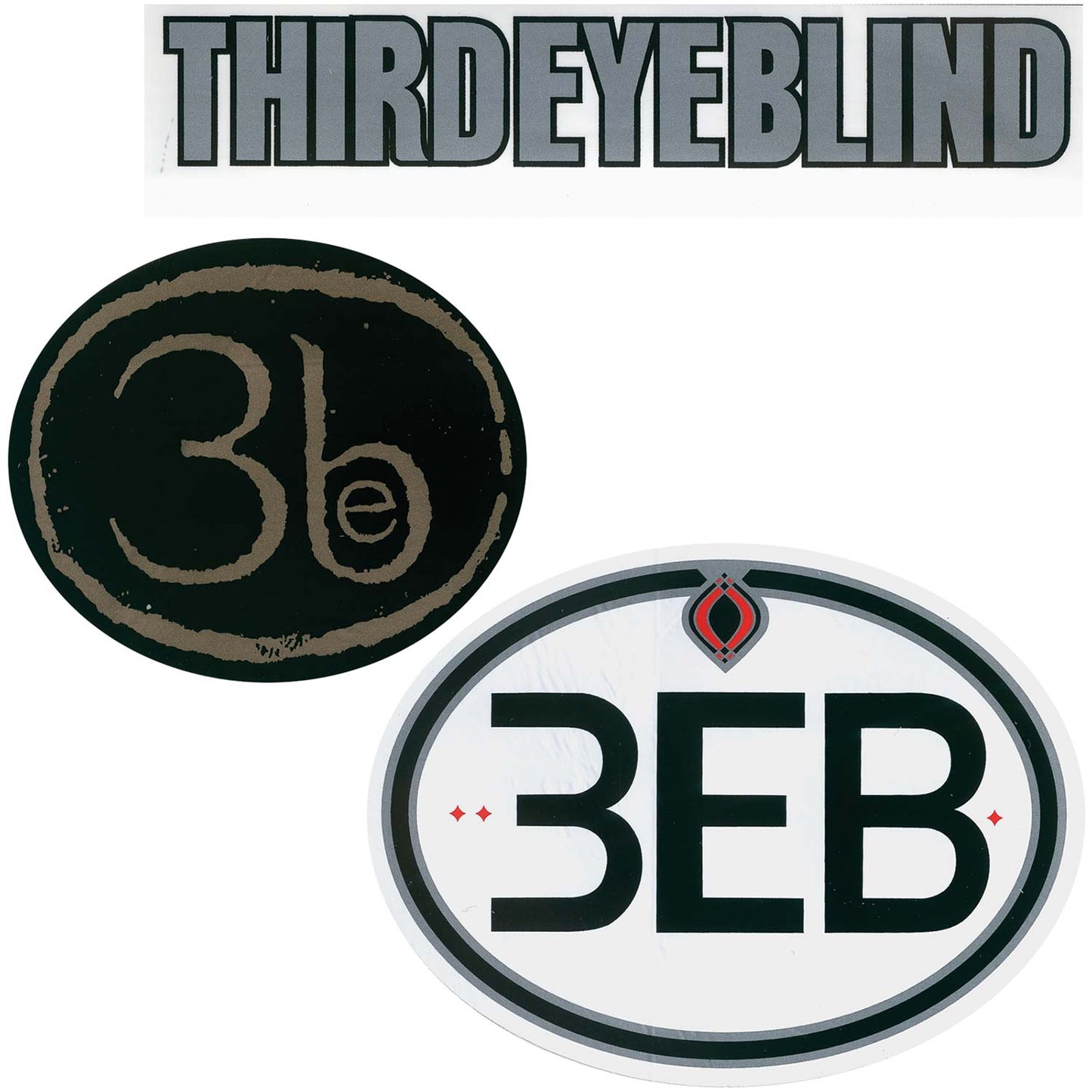 Third Eye Blind 3 Pack Sticker Set Front