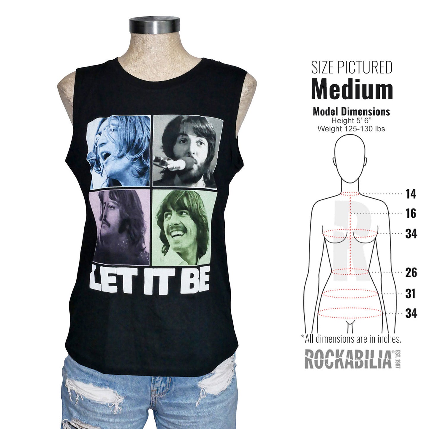 Beatles Let It Be Womens Tank Alt 3