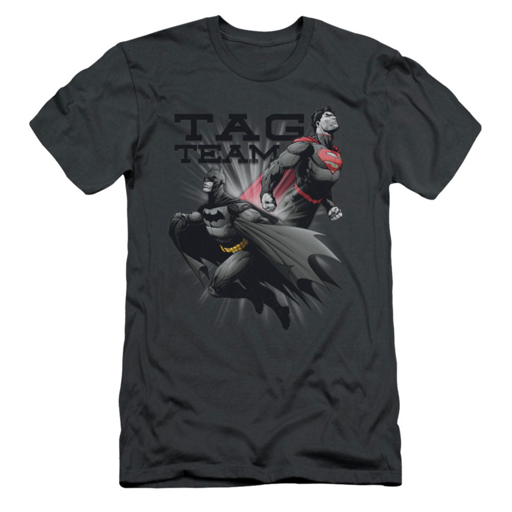 Justice League Of America Tag Team Slim Fit T-shirt Front