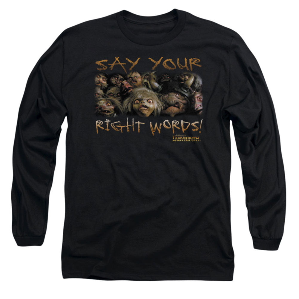 Labyrinth Say Your Right Words Long Sleeve Front