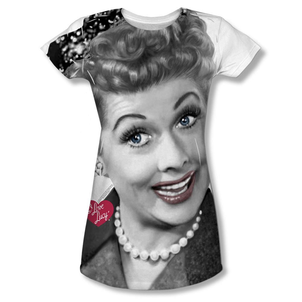 I Love Lucy Timeless Sublimation Junior Top Front