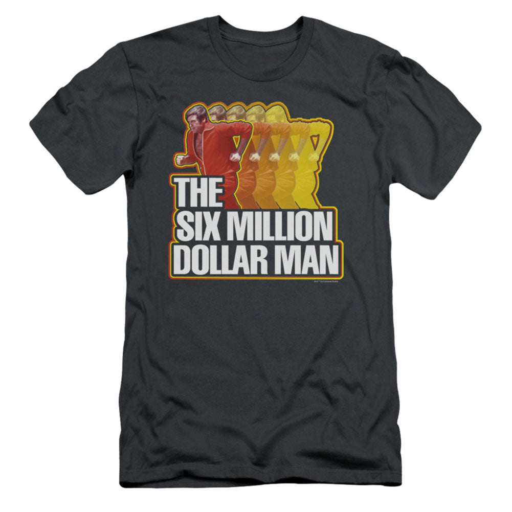 Six Million Dollar Man Run Fast Slim Fit T-shirt Front