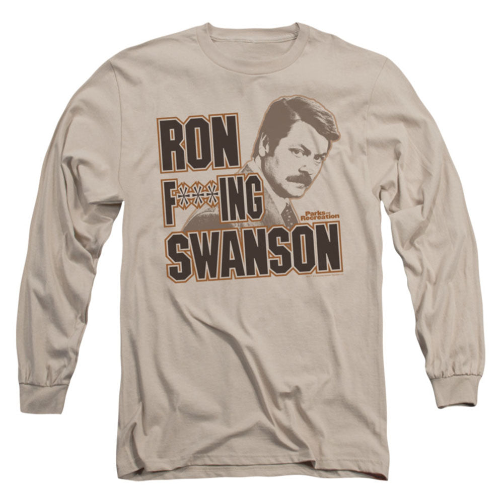 Parks And Recreation Ron F***ing Swanson Long Sleeve Front