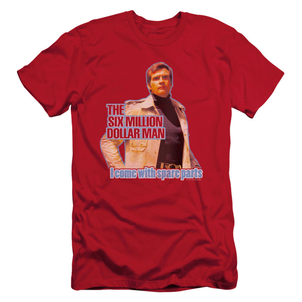 Six Million Dollar Man Spare Parts Slim Fit T-shirt Front