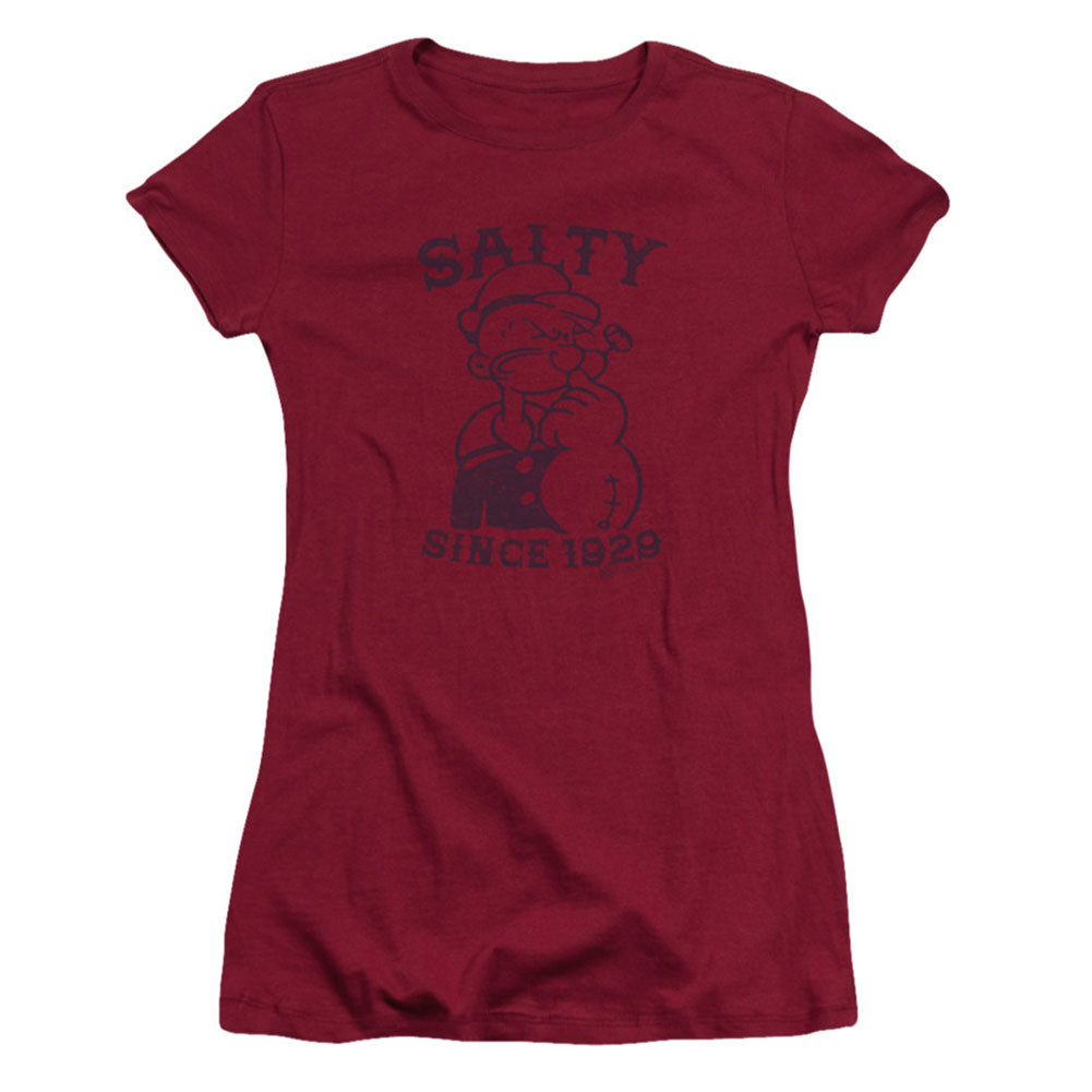 Popeye Salty Dog Cap Sleeve Junior Top Front