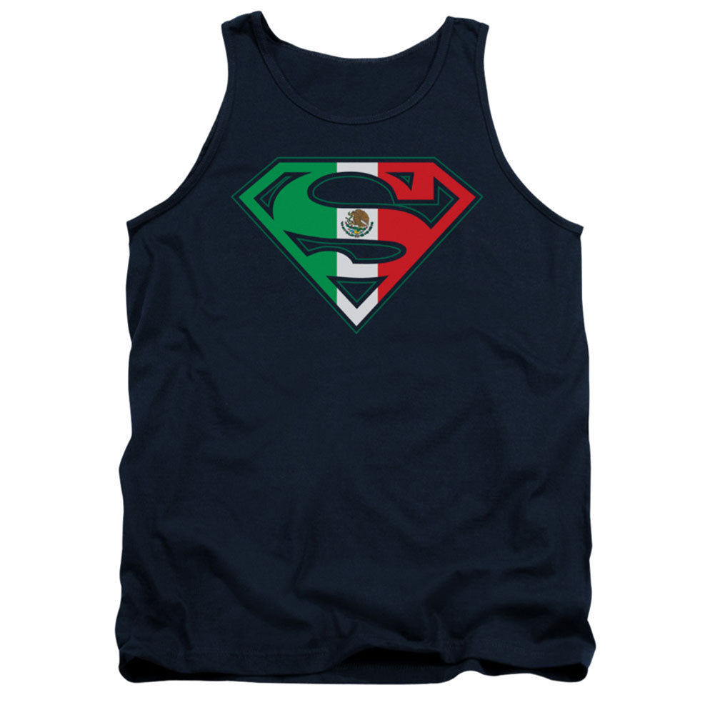 Superman Mexican Shield Mens Tank Front