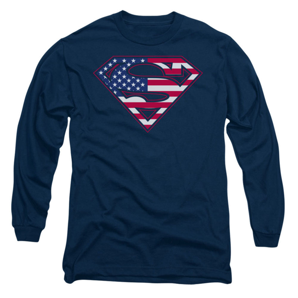 Superman U S Shield Long Sleeve Front