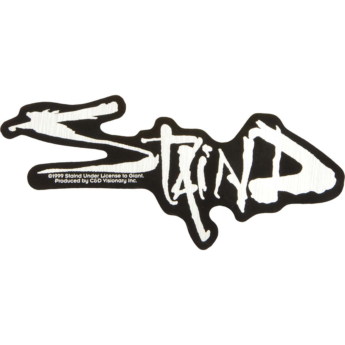 Staind Chrome Logo( 6" x 2.5" ) Sticker Front