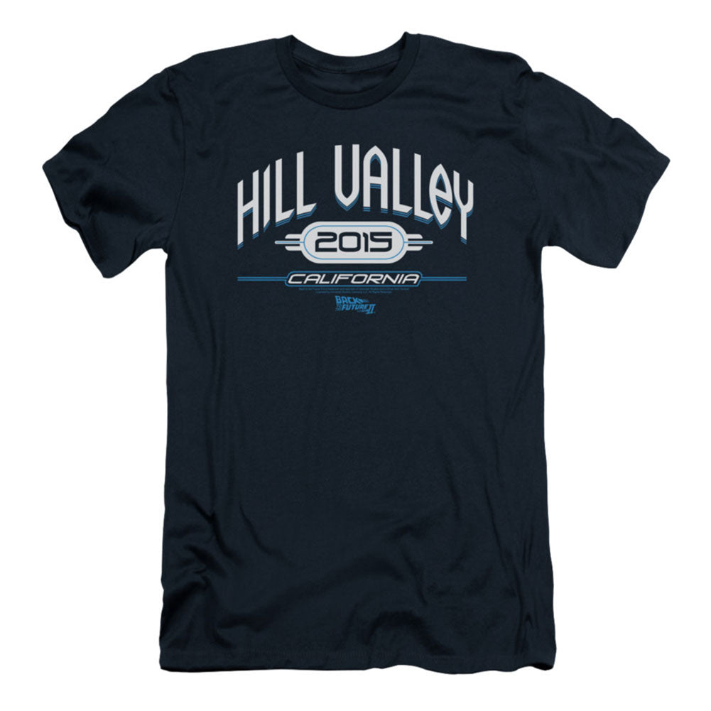 Back To The Future Hill Valley 2015 Slim Fit T-shirt Front