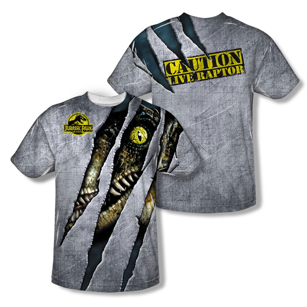 Jurassic Park Live Raptro Sublimation T-shirt