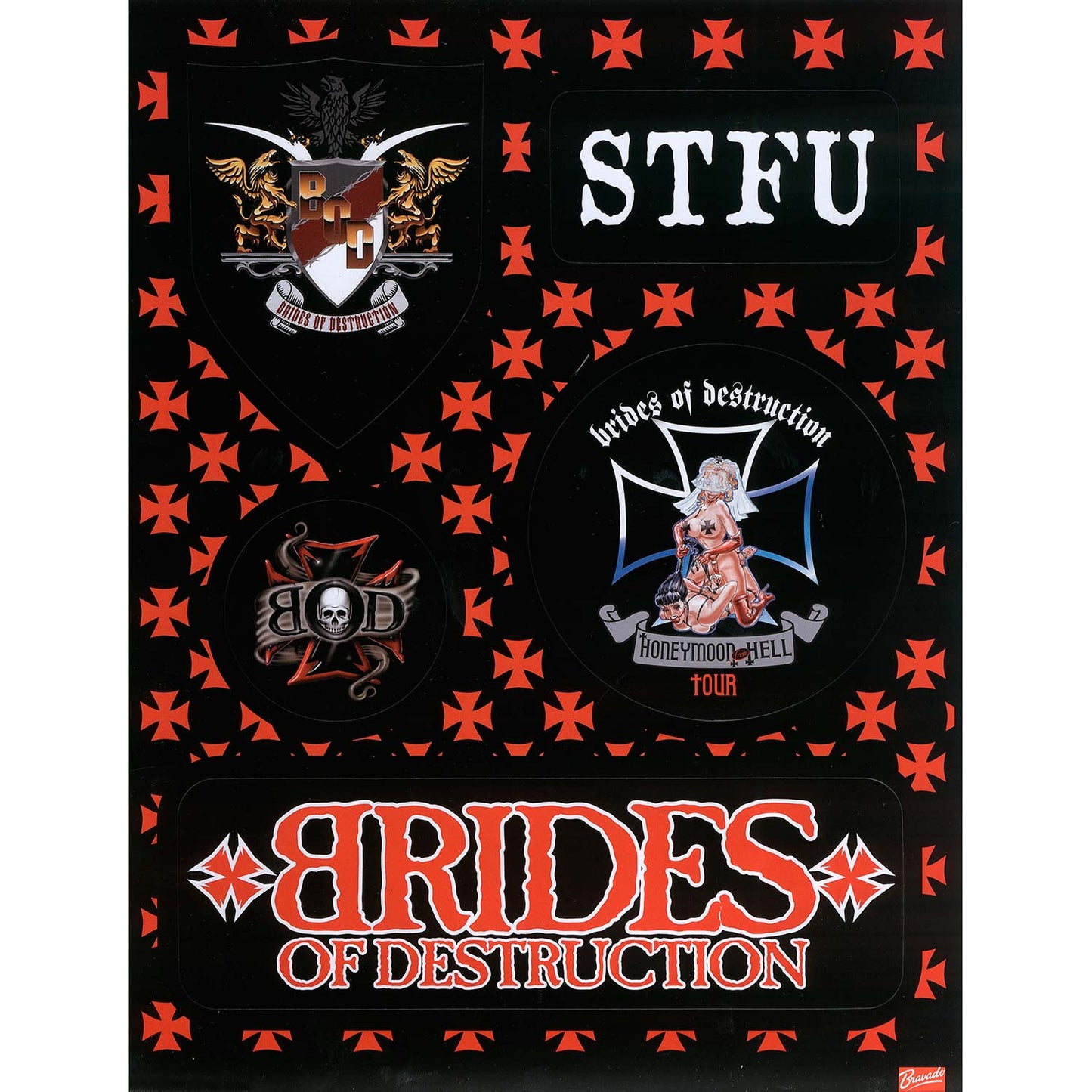 Brides Of Destruction Sticker Set Front