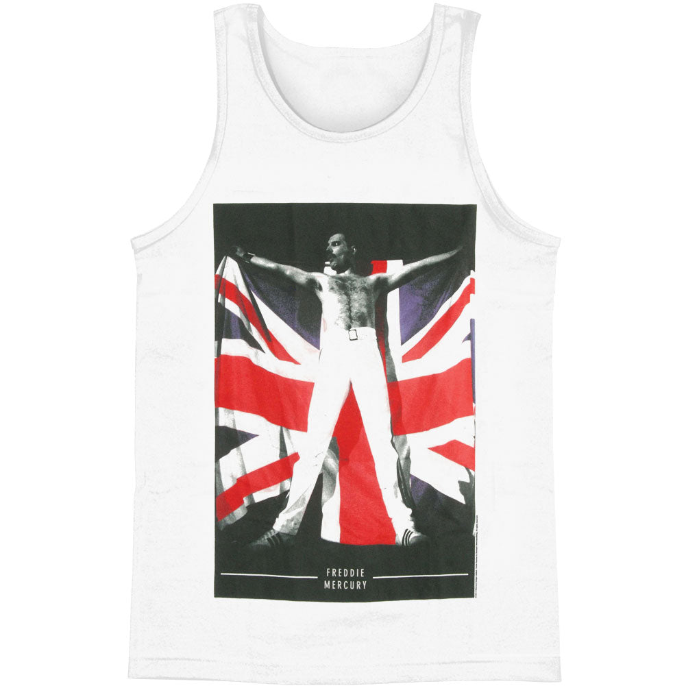 Queen Freddie Mercury Flag Mens Tank Front