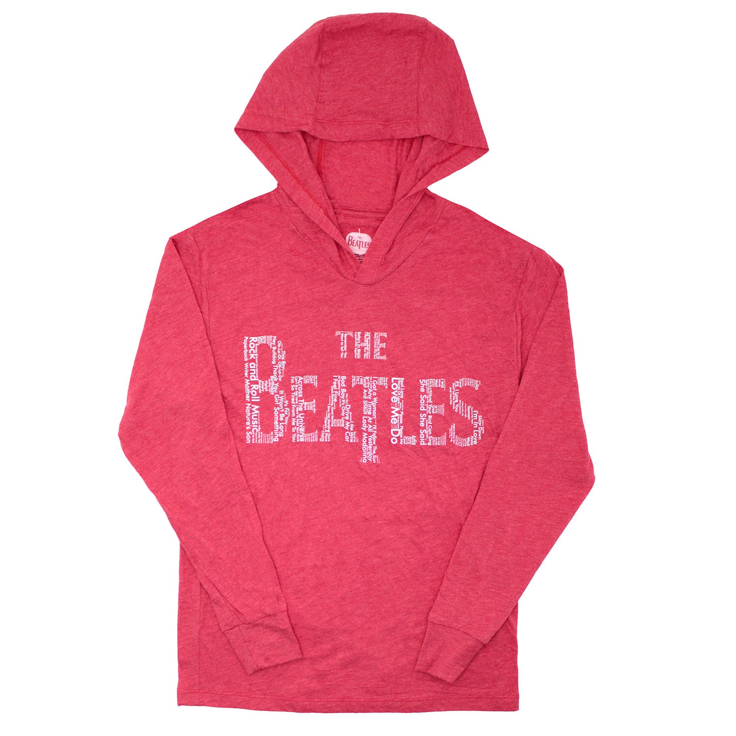 Beatles Song Titles Logo Hooded Sweatshirt Front