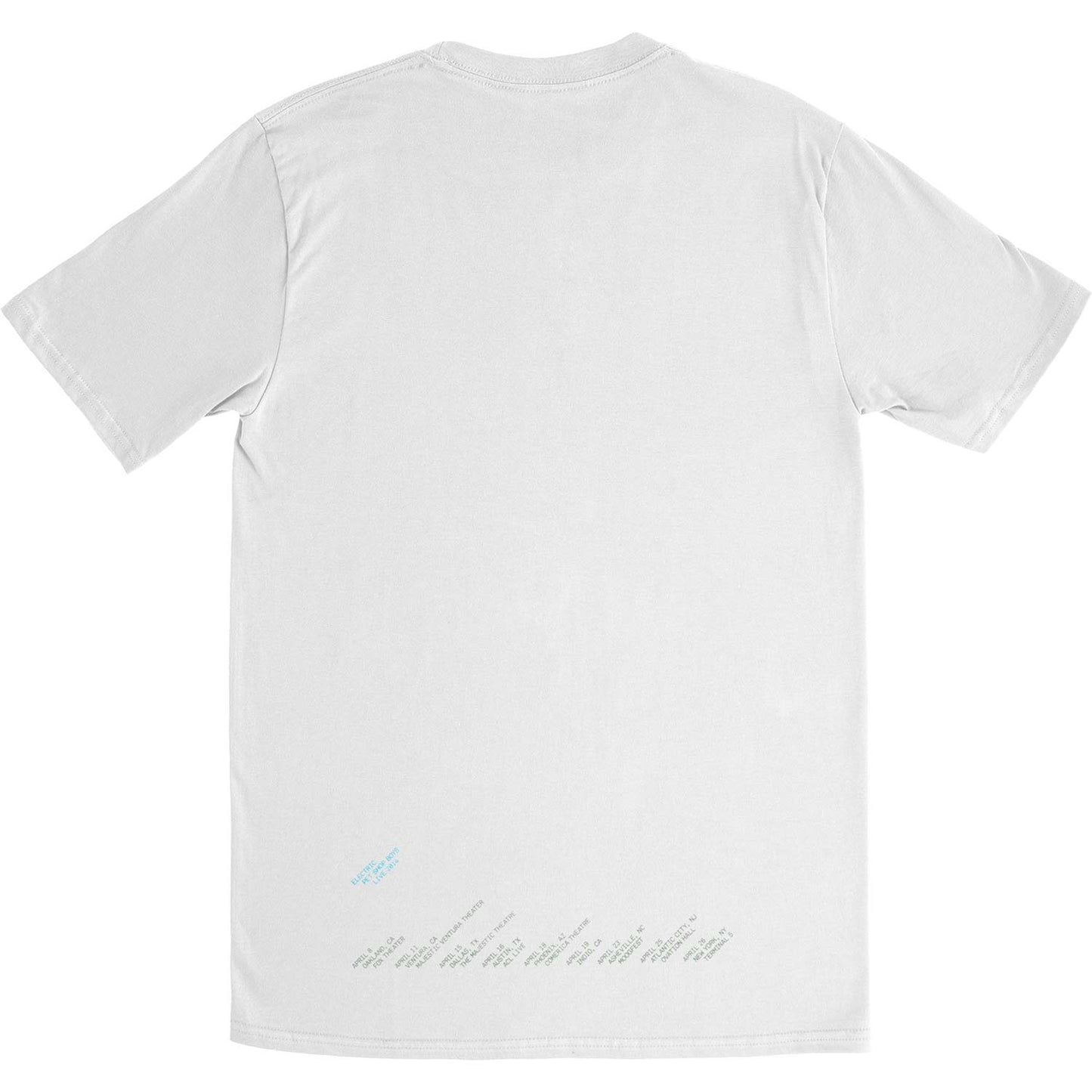 Pet Shop Boys Electric Live 2014 Tour Slim Fit T-shirt Back