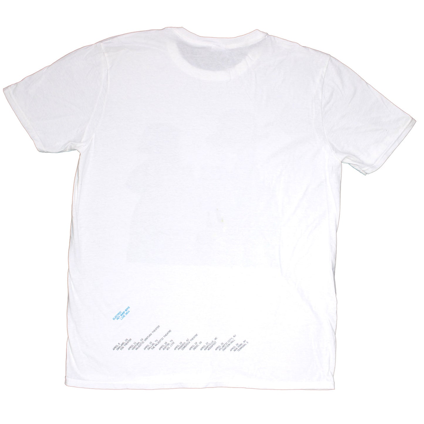 Pet Shop Boys Electric Portrait 2014 T-shirt Back