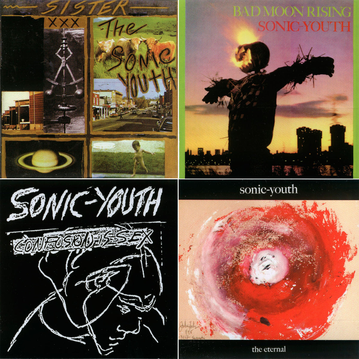 Sonic Youth Album Sticker Set Sticker Set Front