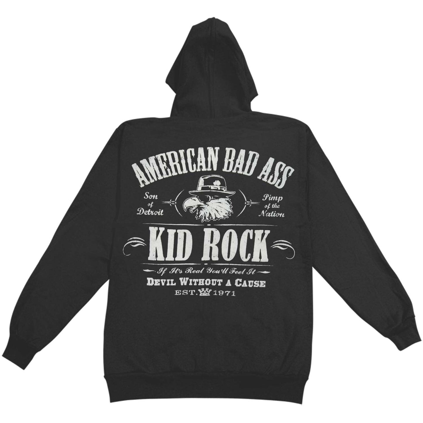 Kid Rock Logo Hooded Sweatshirt Back