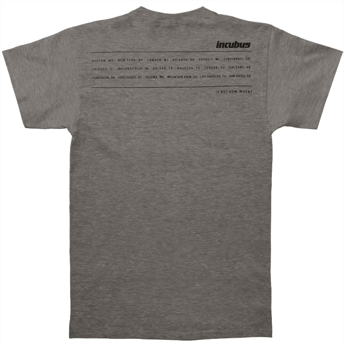 Incubus Zone Tour Slim Fit T-shirt Back