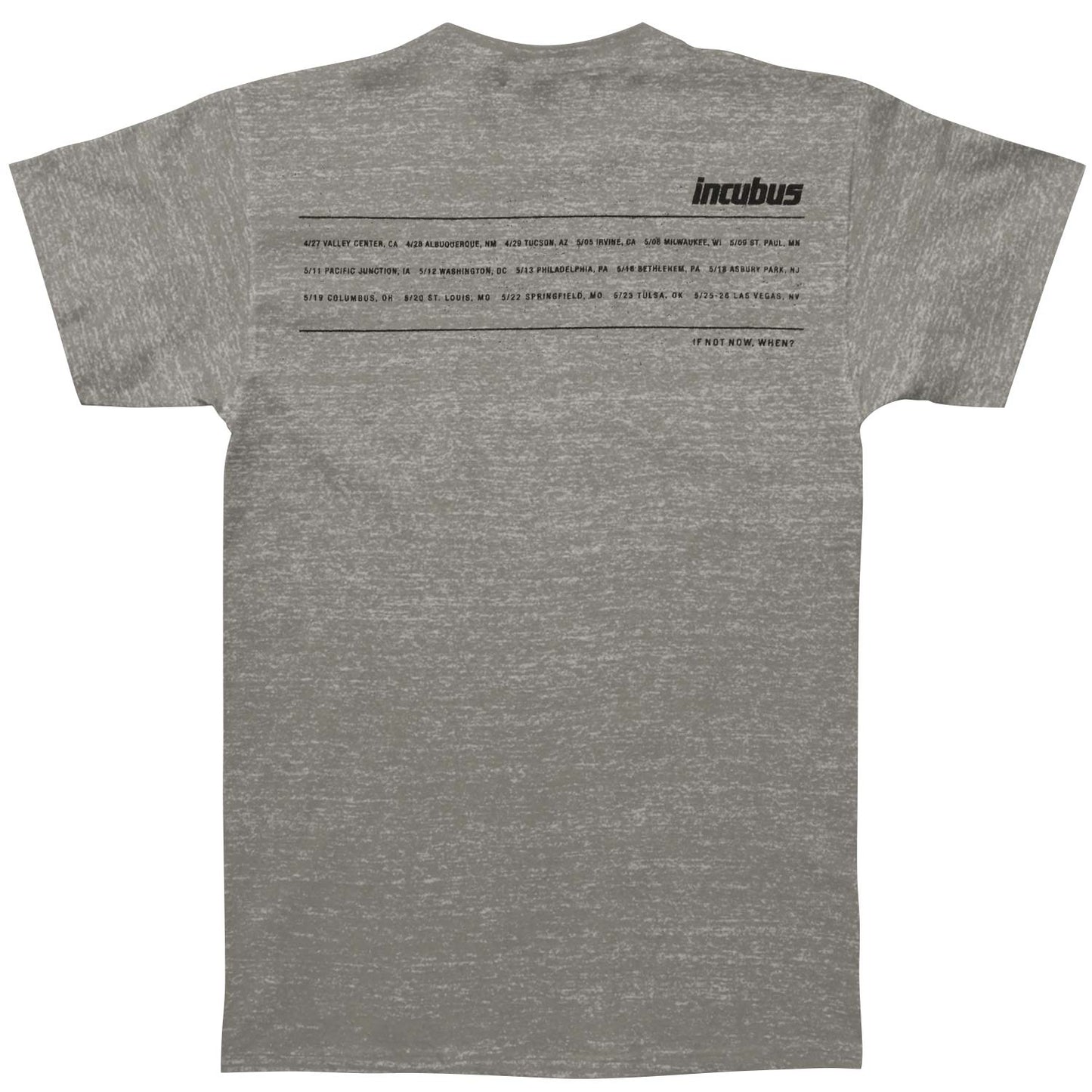 Incubus Zone Tour Slim Fit T-shirt Back