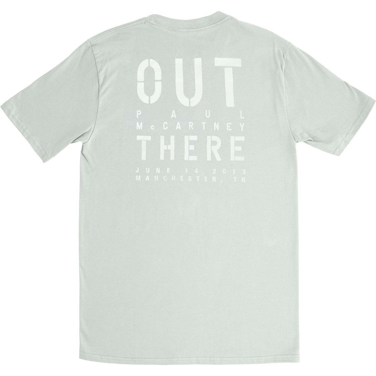 Paul Mccartney Out There Manchester Event Slim Fit T-shirt Back