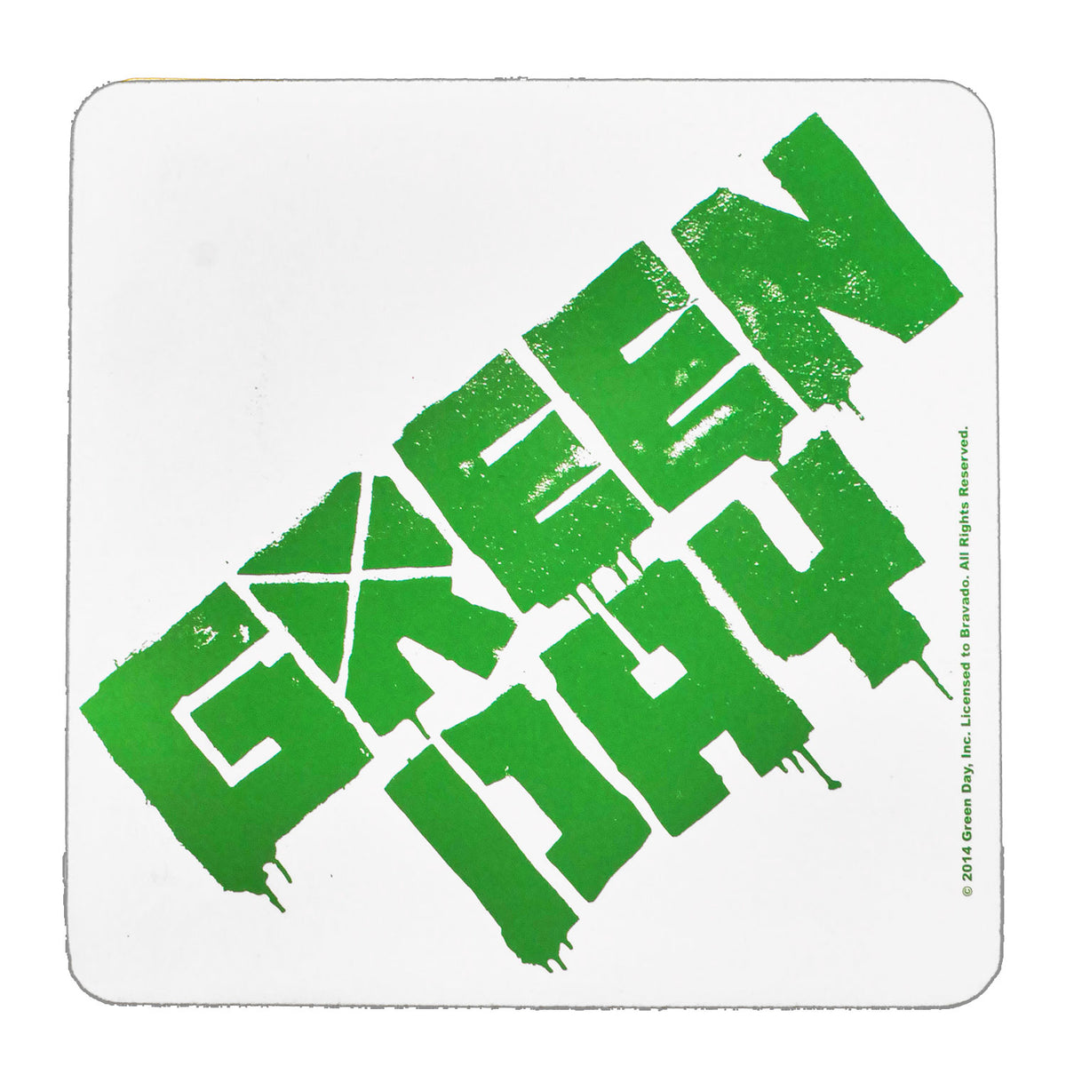 Green Day Logo Coaster Front