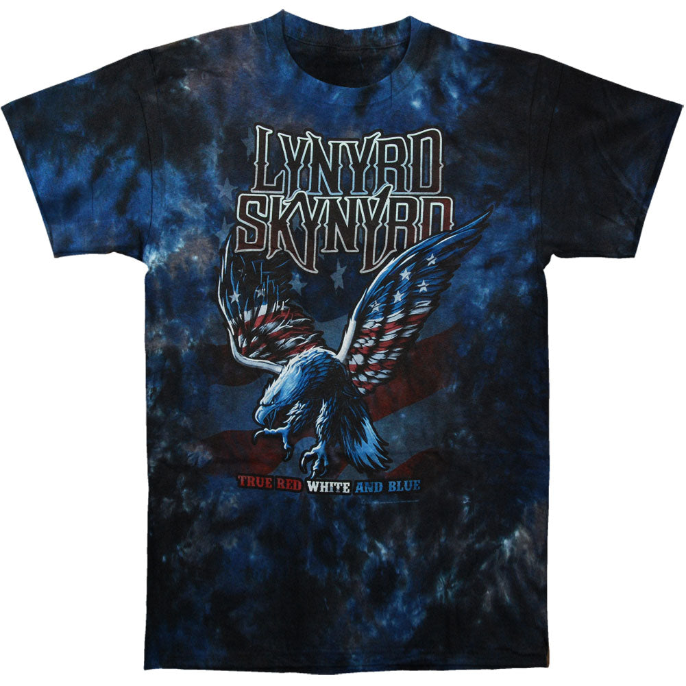 Lynyrd Skynyrd True, Red, White & Blue Tie Dye T-shirt Front