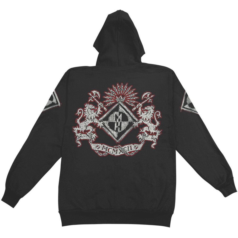 Machine Head Fucking Head Zippered Hooded Sweatshirt Back