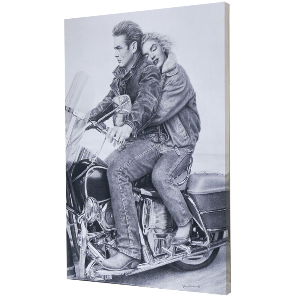 James Dean Speedbound Canvas Poster Front