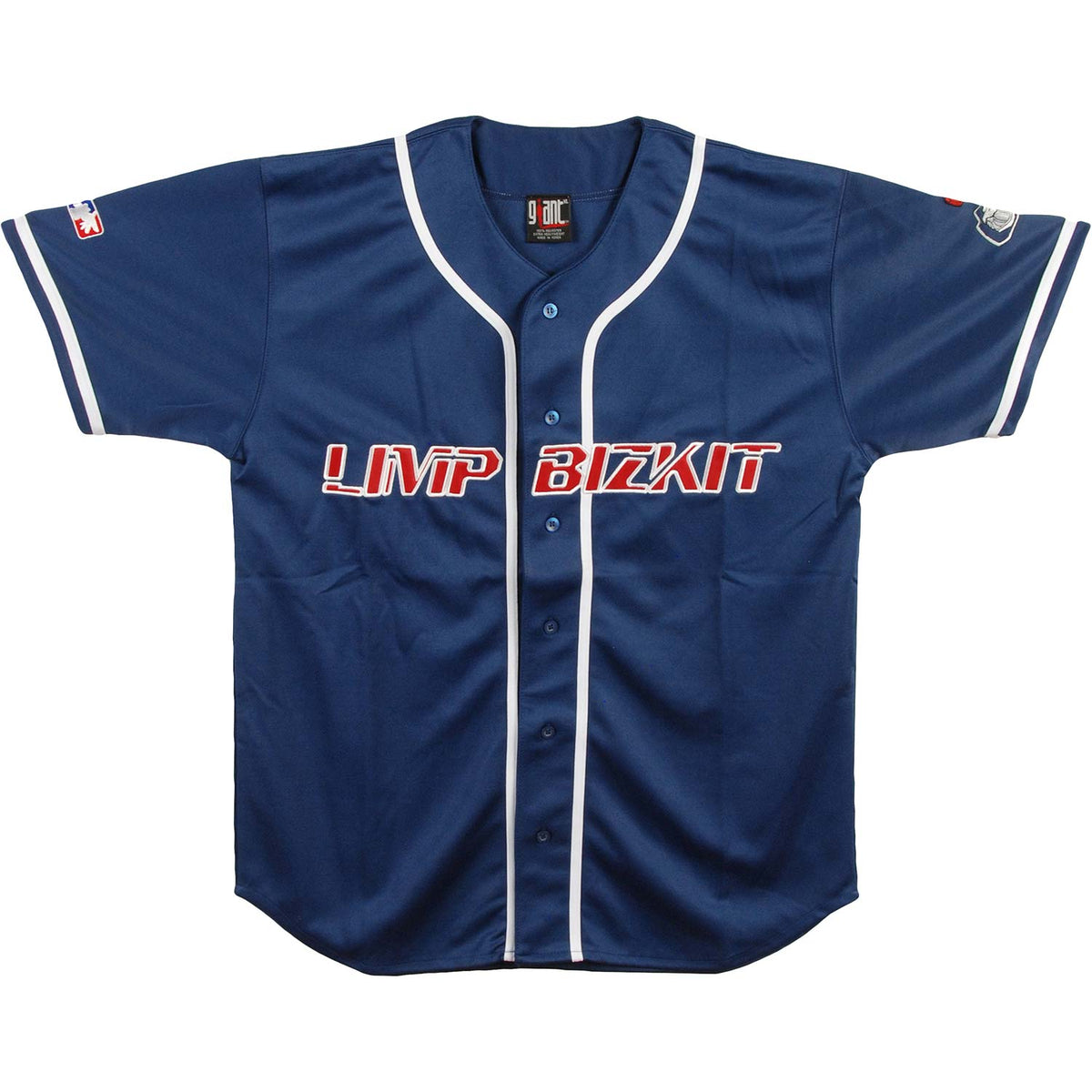 Limp Bizkit Vintage Giant Merch Logo Jersey *Brand New* Authentic Baseball Jersey Front