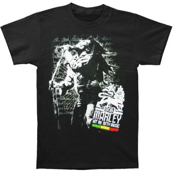 Bob Marley B&W Hit Me T-shirt Front