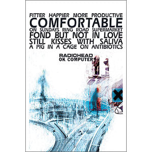 Radiohead OK Computer Domestic Poster Front