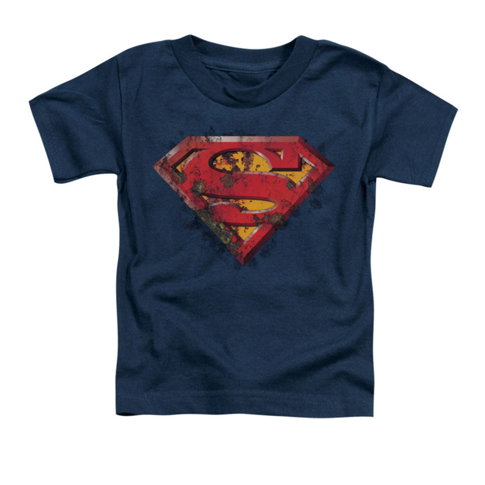 Superman Rusted Shield Childrens T-shirt
