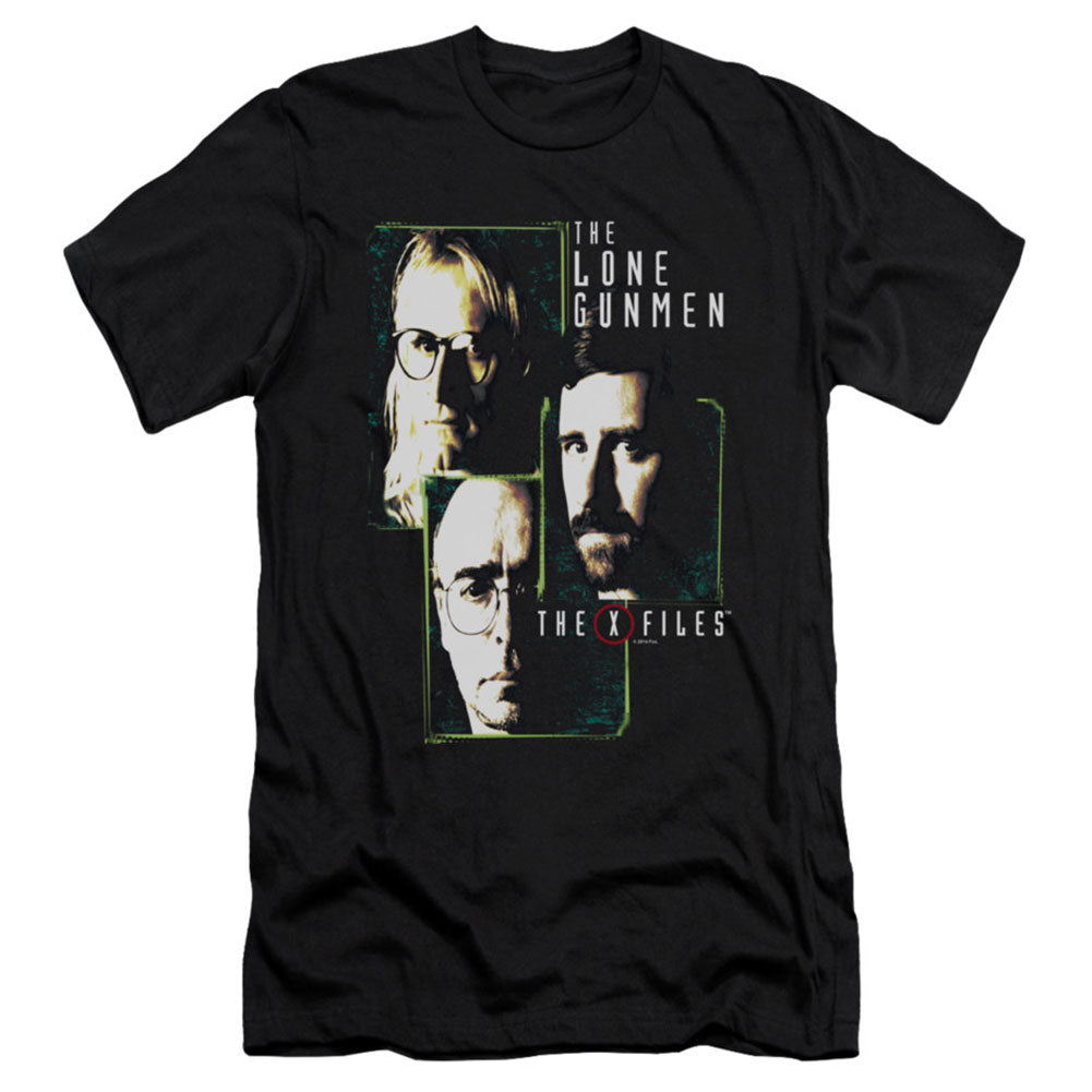 X Files Lone Gunmen Slim Fit T-shirt Front