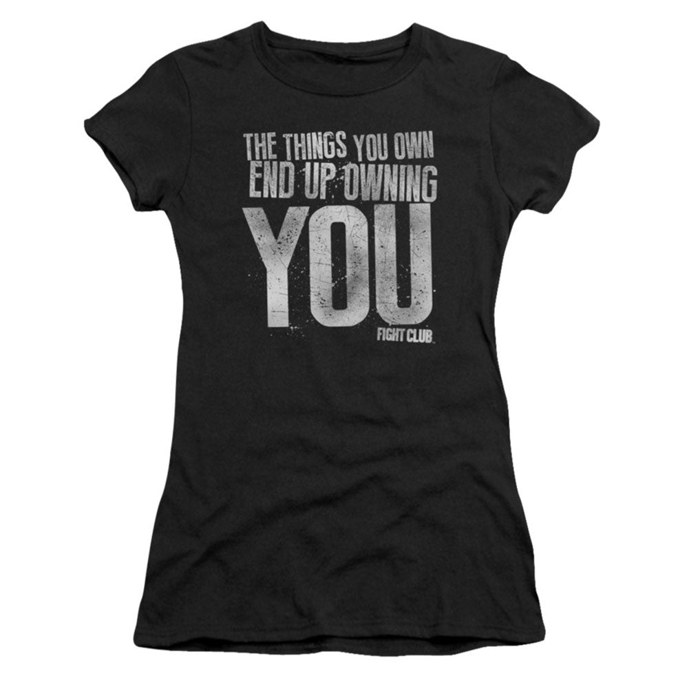Fight Club Owning You Cap Sleeve Junior Top Front