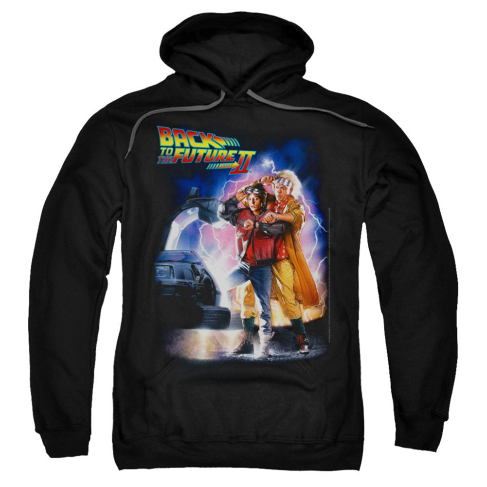 Back To The Future Poster Hooded Sweatshirt Front