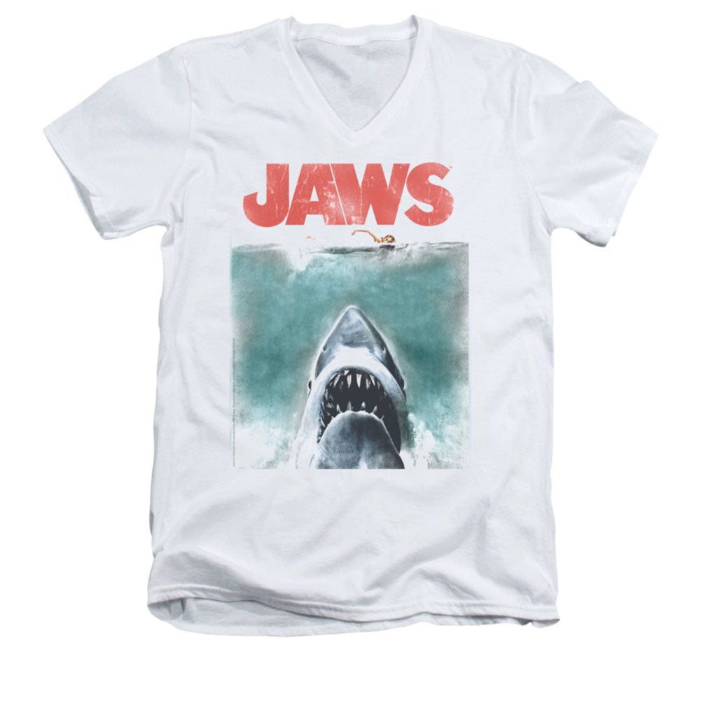 Jaws Vintage Poster Slim Fit T-shirt