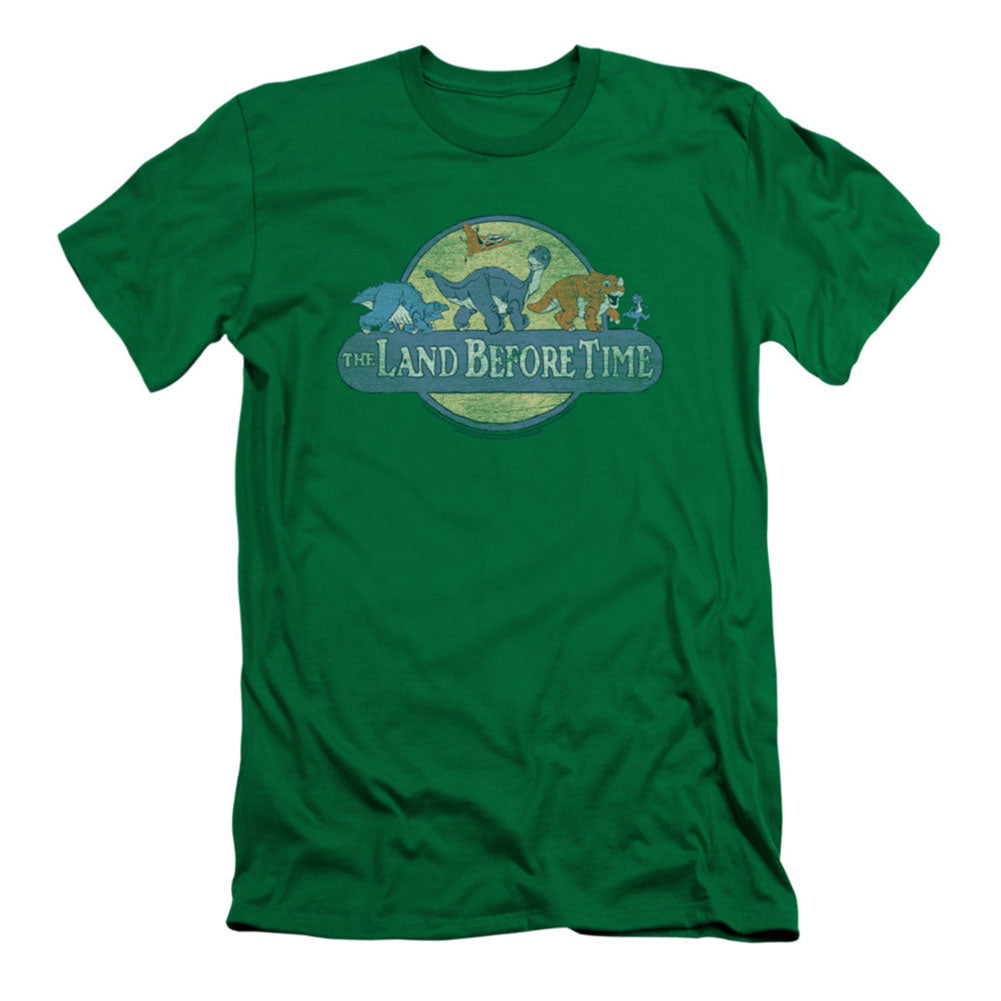 Land Before Time Retro Logo Slim Fit T-shirt Front