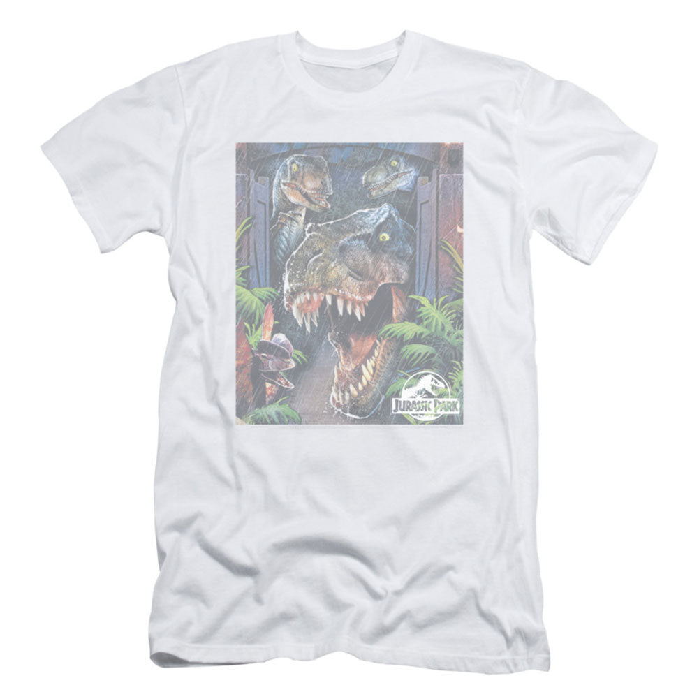 Jurassic Park Giant Door Slim Fit T-shirt Front