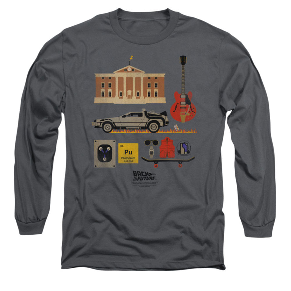 Back To The Future Items Long Sleeve Front