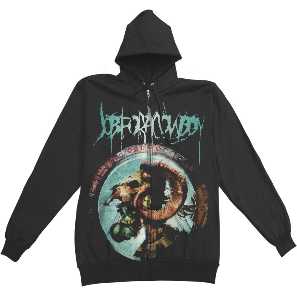Job For A Cowboy Aztec Zippered Hooded Sweatshirt Front