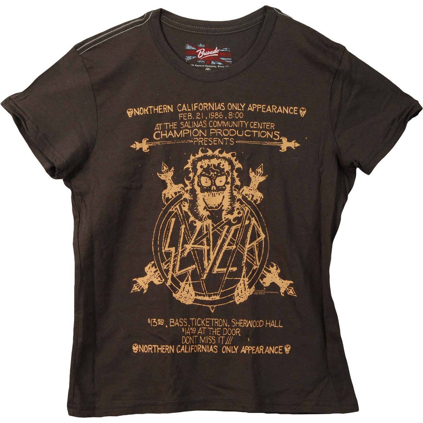 Announcement Slayer Only California Appearence Flyer T-shirt