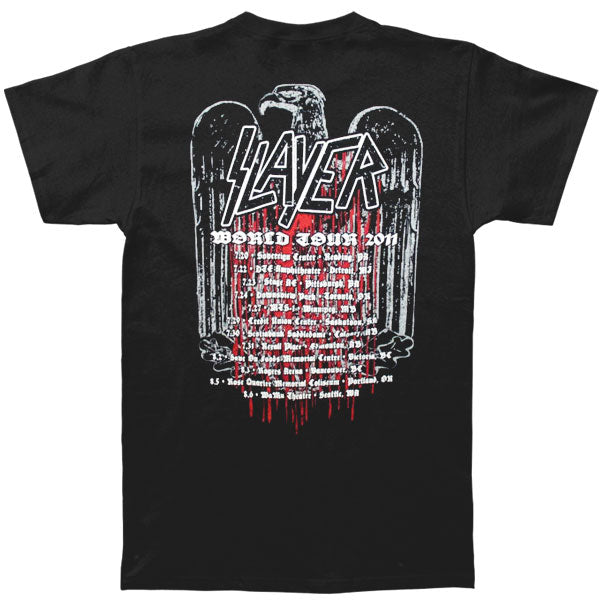 Slayer Hate Worldwide 2011 Tour T-shirt Back