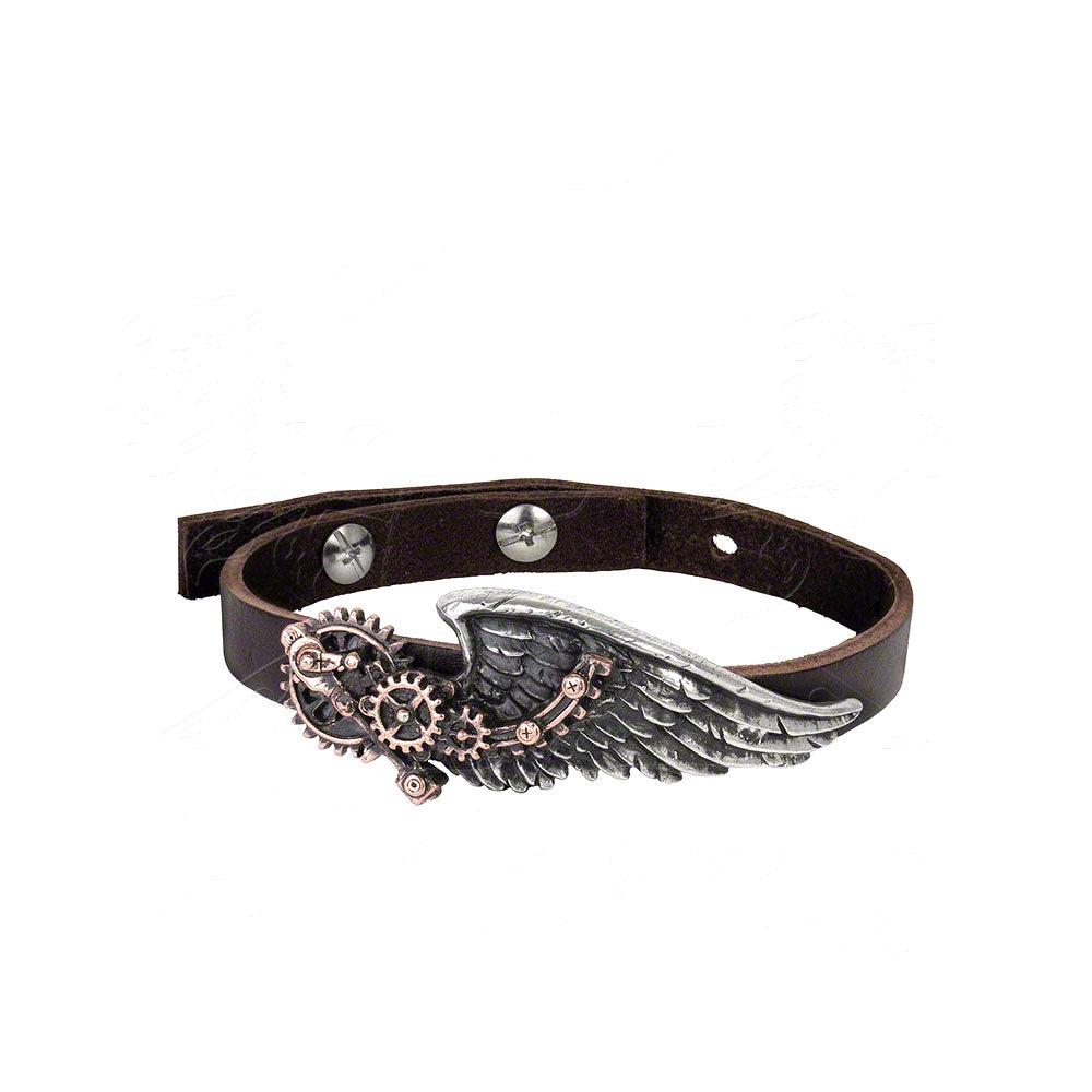 Alchemy Of England The Black Baron Technician's Wingstrap Bracelet