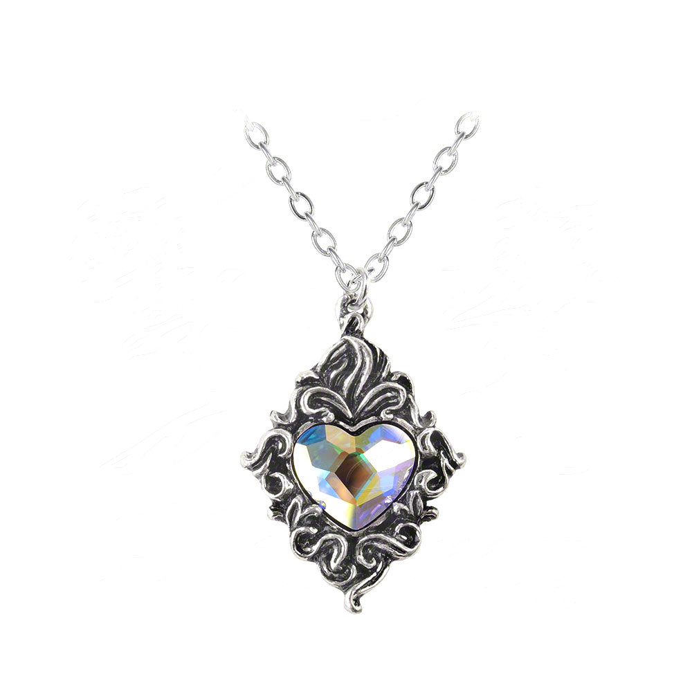 Alchemy Of England Crystal Heart Pendant Necklace