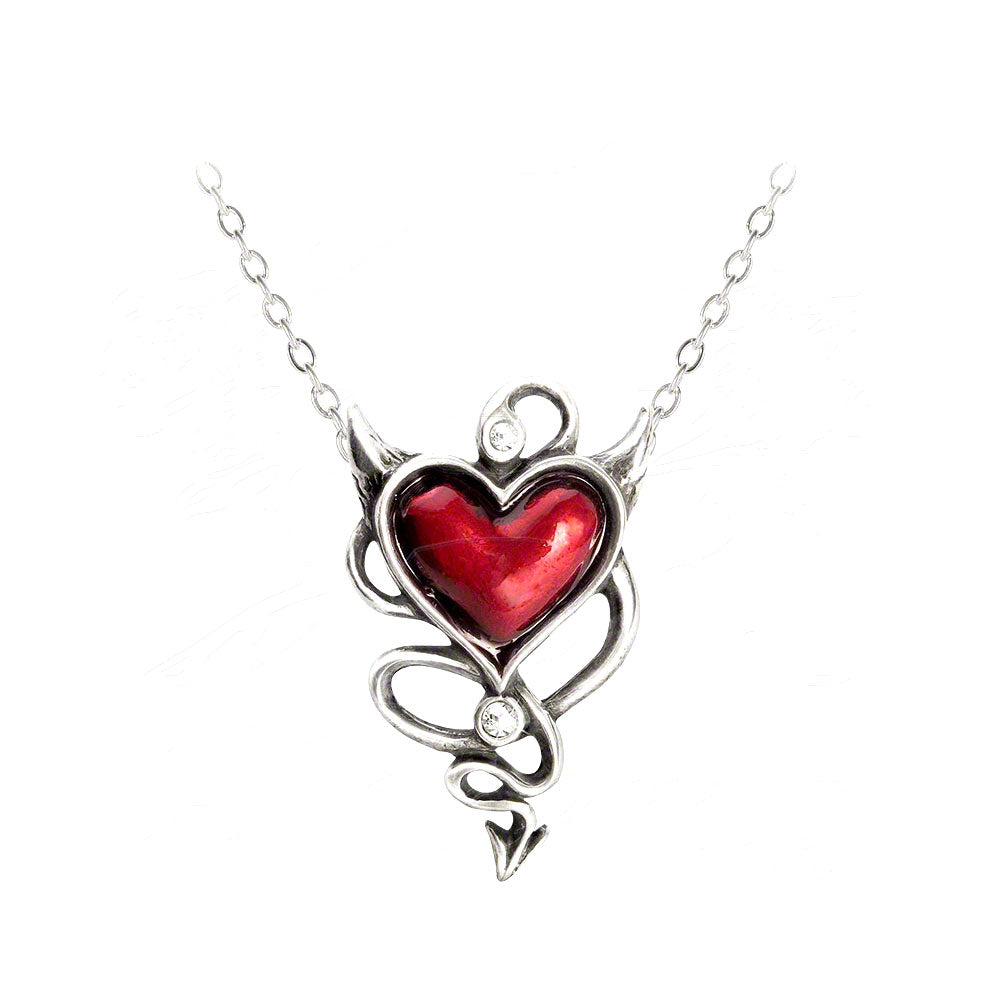 Alchemy Of England Devil Heart Pendant Necklace