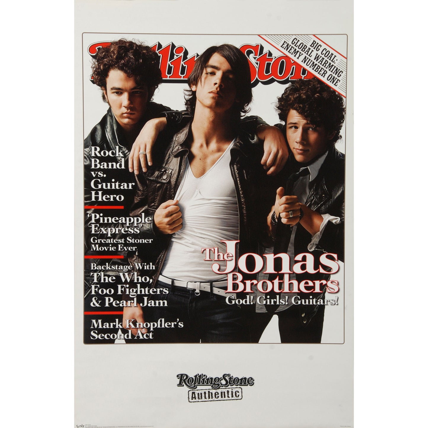 Jonas Brothers Rolling Stone Cover Domestic Poster Front